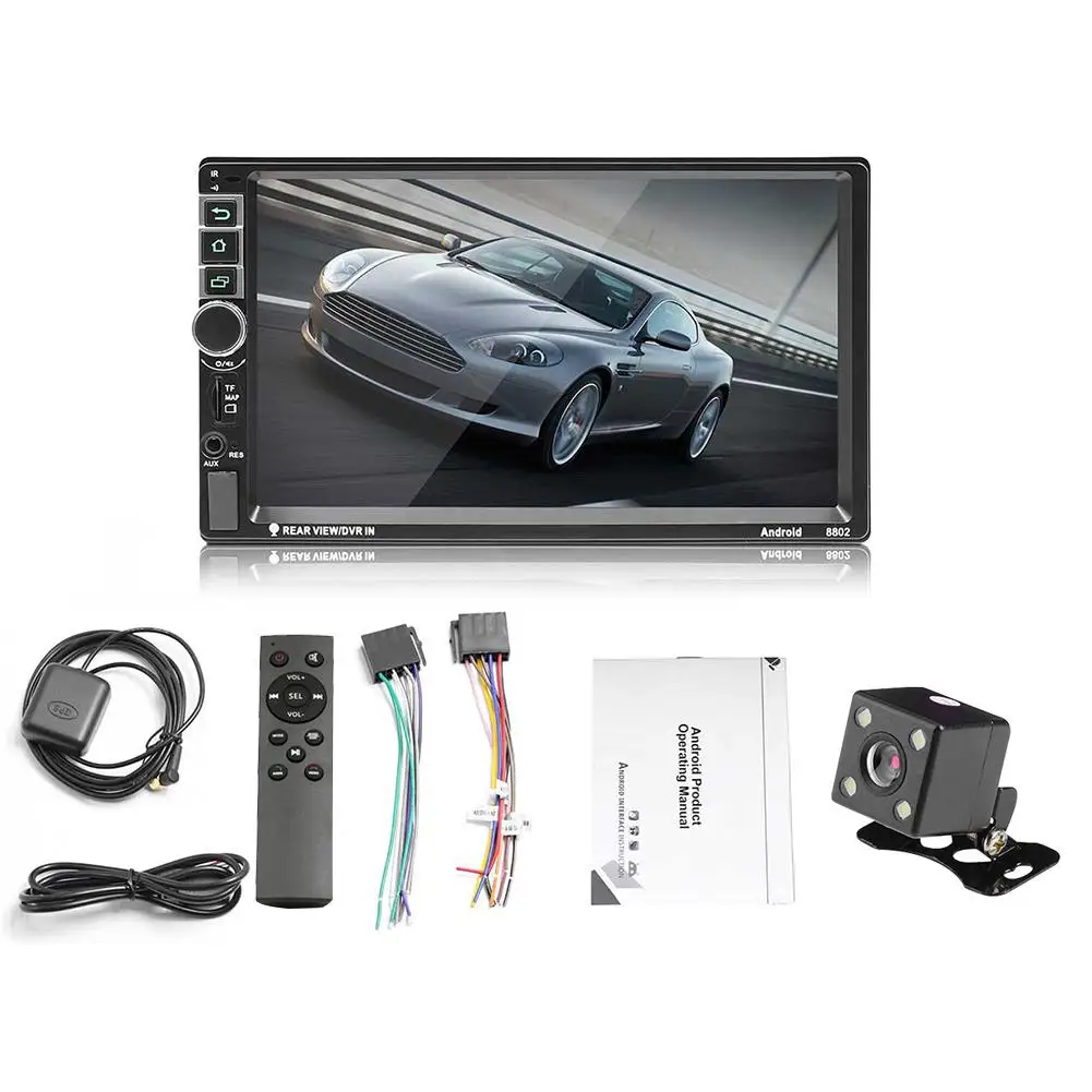 

MP5 Player 7 Inch Quad Core 16G Memory Touch Screen HD 1080P Car Radio Stereo Bluetooth 2 DIN GPS Navigator One Machine