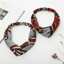 KANCOOCD Бохо цветочный твист узел оголовье Трендовое эластичное обертывание тюрбан Йога Спорт тренировки Женский головной убор