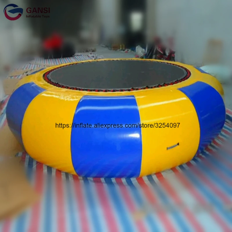 0.9Mm PVC High Quality Inflatable Trampoline Customized Color Air Bouncer Inflatable Trampoline Water Park Equipment free shipping dia 4m inflatable water trampoline series splash padded water bouncer inflatable bouncer jump water trampoline