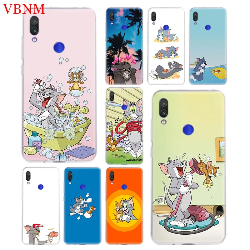 Том и Джерри аксессуары с героями мультфильмов чехол для Xiaomi Redmi Note 6 7 S2