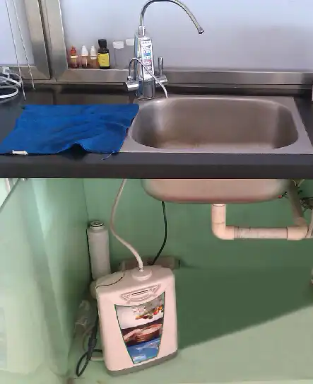 kangen water under sink