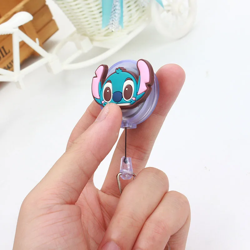 50pcs/lot Nurse Retractable Badge Reel Pull ID Card Holder with Cute Cartoon Character Design - Belt Clip for Hospital, School, and Office image 6