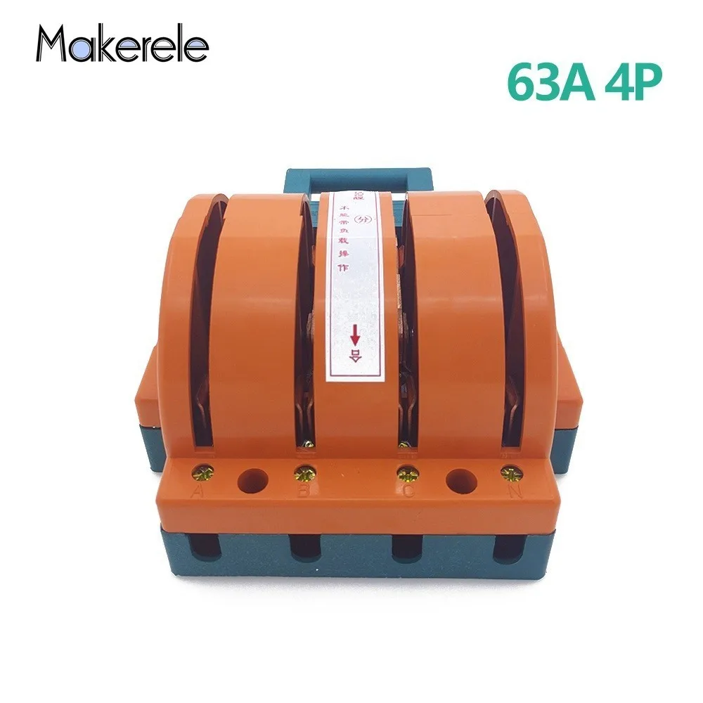 

Wholesale Household Knife Switch 63A 4p Double Throw Knife Disconnect Switch Dual Power Supply Double Throw Bidirectional Switch