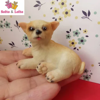

Mini resin Chihuahua doggy figure,car styling home room garden decoration,puppy dog fans collection article Christmas gift toy