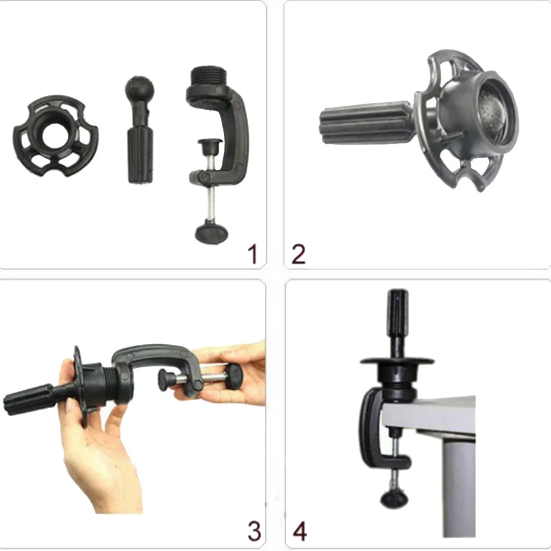 Черный металл и пластик Салон регулируемый манекен практика головы держатель Стенд парик Зажим дисплей инструмент