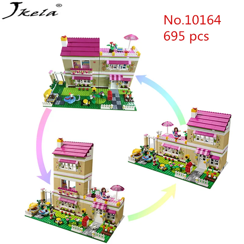 legoingly friends 10164 compatiable with friends olivia house building blocks toys for gilr gift joined girl game castle