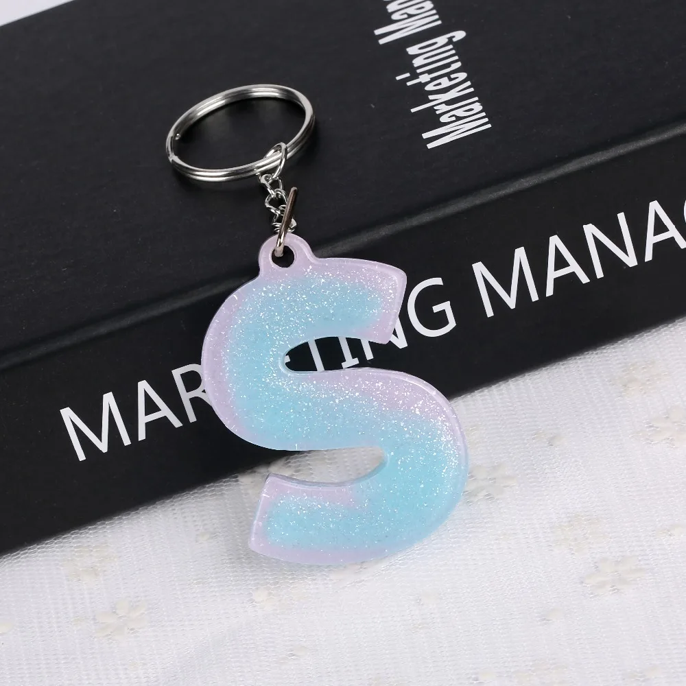 1 шт. женский брелок с надписью на английском языке|handbag charms|letter keychainpink keyring |
