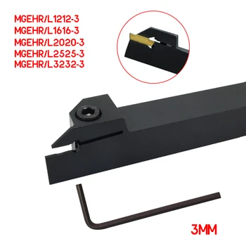 

1PCS MGEHR/L1212/MGEHR/L1616/MGEHR/L2020/MGEHR/L2525/MGEHR/L3232-3 Grooving Turning Tool Holder For 3MM Lathe blade