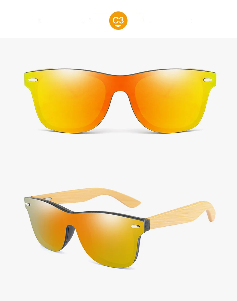Винтажные мужские и женские солнцезащитные очки с бамбуковой деревянной оправой, модные солнцезащитные очки с зеркальным покрытием, затемненные очки UV400 Oculos de sol Gafas
