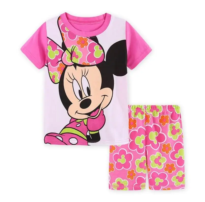 Новая распродажа, Осенние пижамные комплекты для маленьких девочек, спортивный костюм, футболка с длинными рукавами+ штаны, Детские комплекты одежды HUR314 - Цвет: model 40