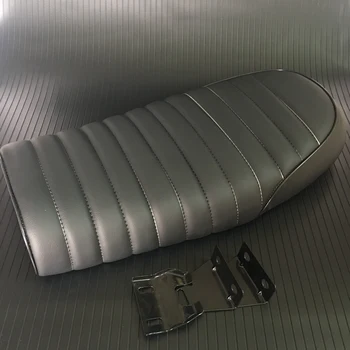 

Black Motorcycle Cafe Racer Seat Scrambler Vintage Flat Saddle Flat pan Retro Seat For Honda CG CB200 CB350 CL350 CB400