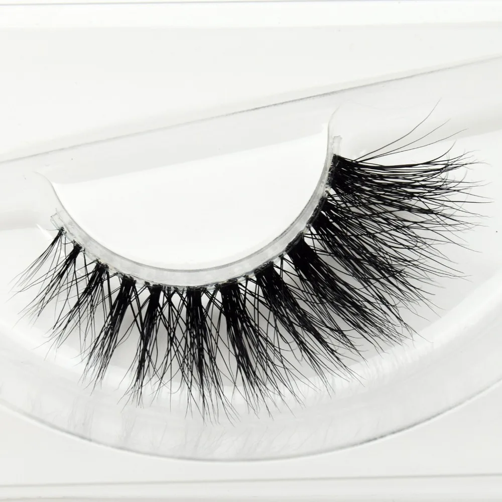 

Visofree Mink Lashes 3D Mink Eyelashes Invisible Band Natural Black Mink False Eyelash Full Strip cilios posticos Reusable F36