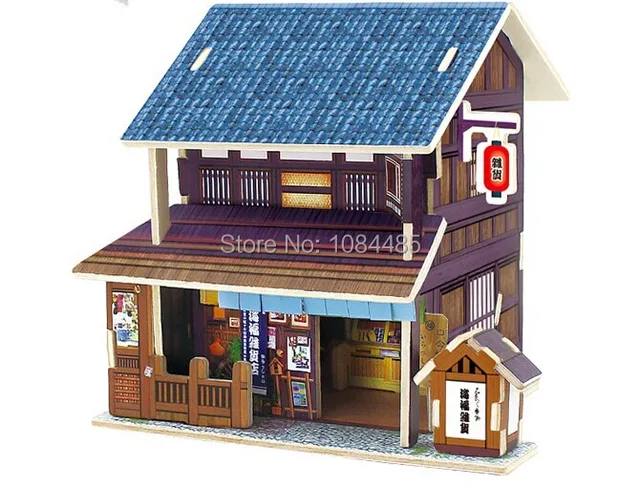 japanese style traditional house model building kits diy 3d woodenjapanese style traditional house model building kits diy 3d wooden puzzles grocer