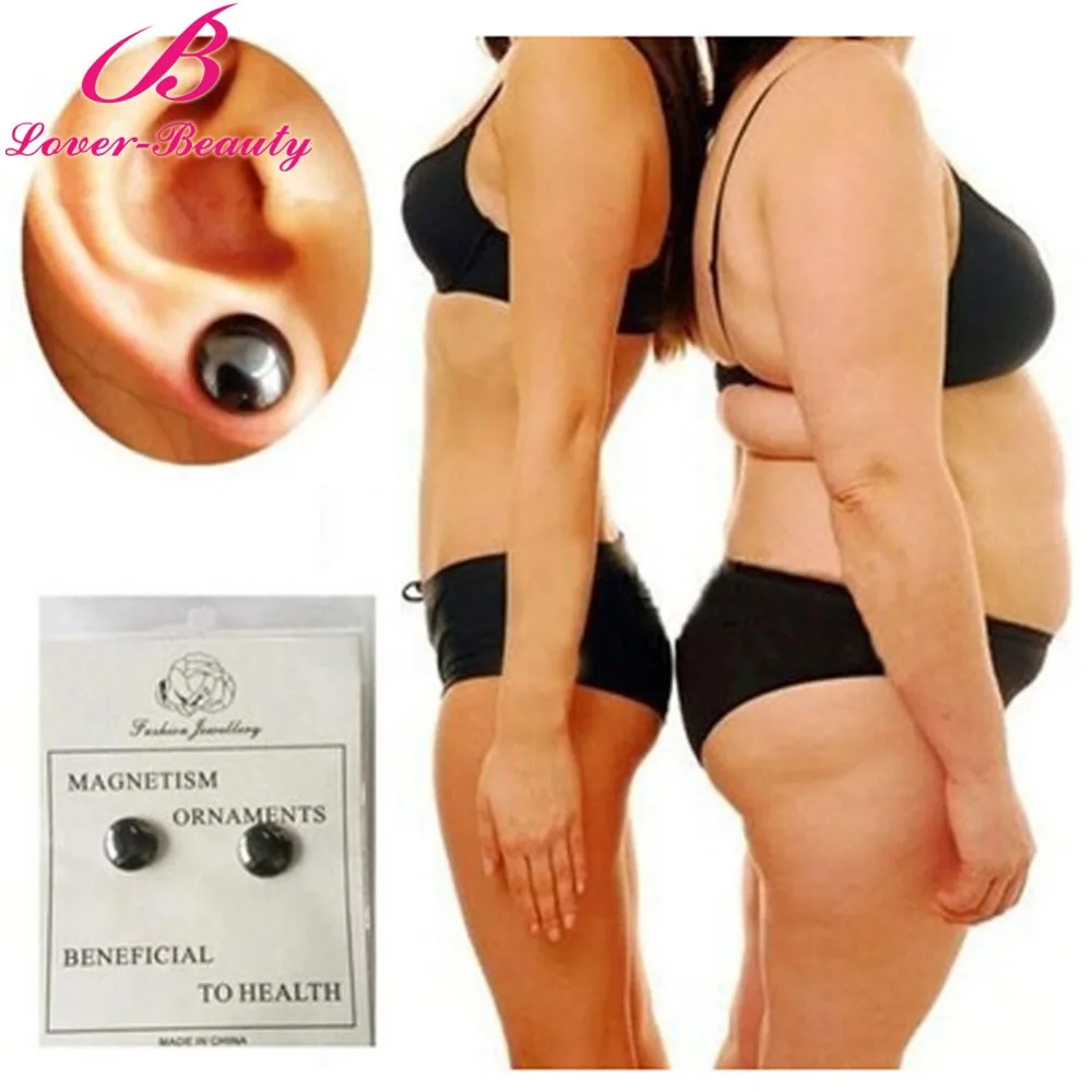 Lover font b Beauty b font Magnetic Slimming Earrings Slimming Patch Lose Weight Magnetic font b