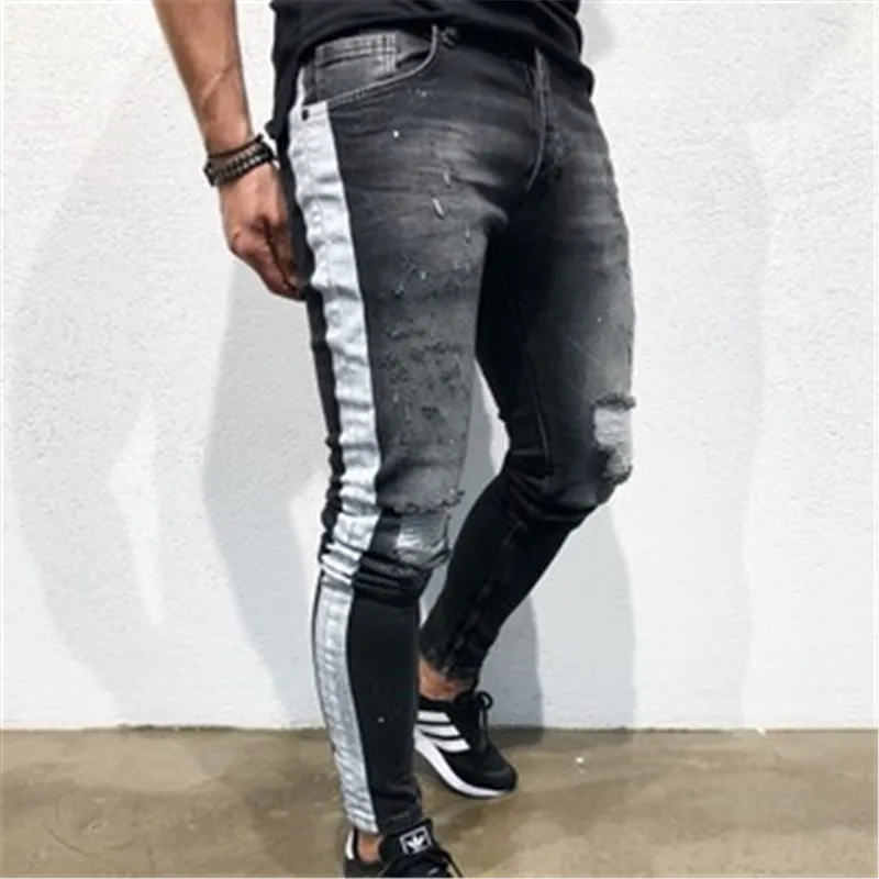 DIAOOAID 2018 new fashion destroyed swag men jeans streetwear hiphop