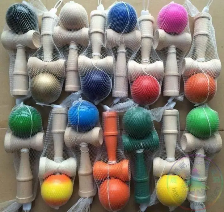 240 шт FedEx 18 цветов смешная традиционная игра шар Kendama красочный профессиональный подарок образец оптом подгонянный