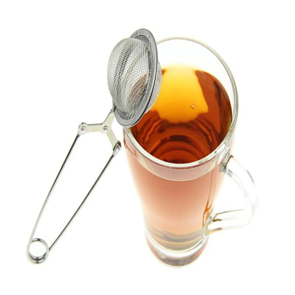 4PCS Stainless steel chain handle tea filter Tea Leaves Herb Mesh Ball