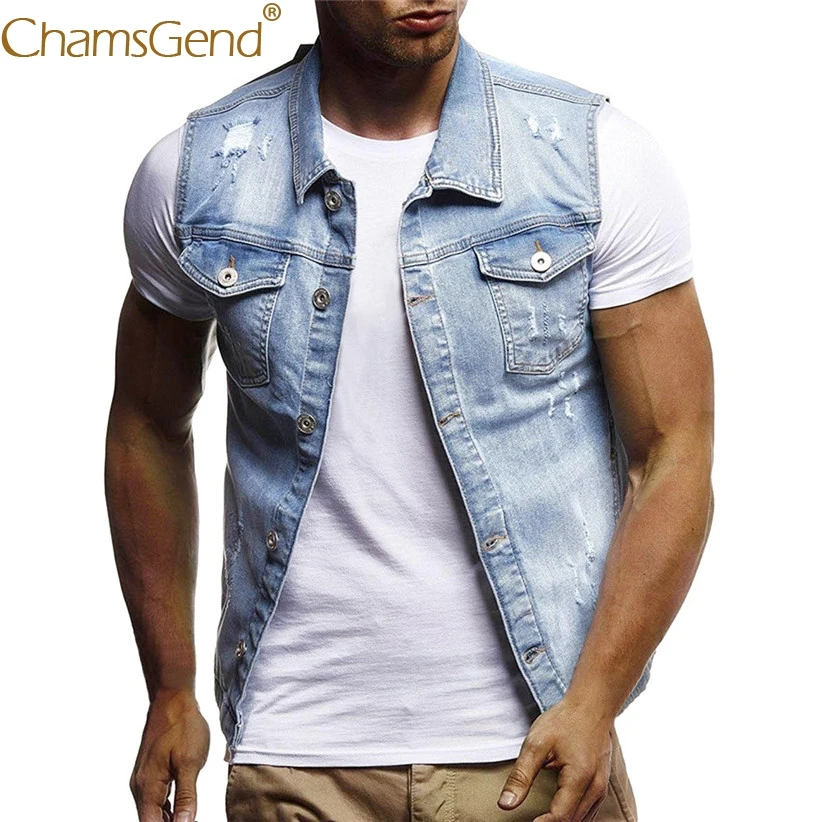 mens casual vest with jeans
