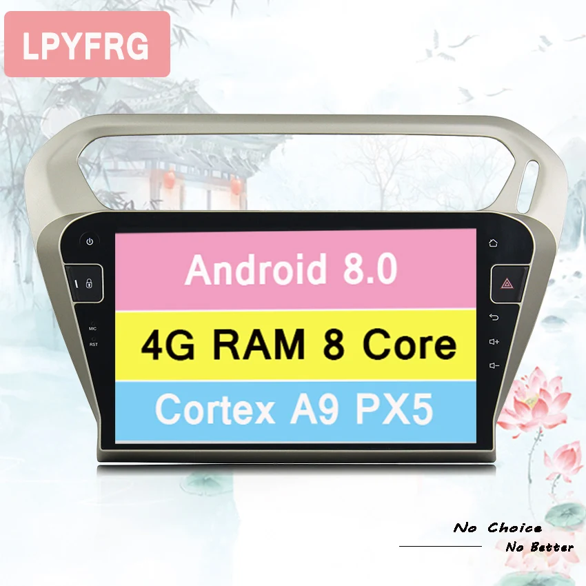 Flash Deal 10.1" Android 9.0 Octa Core RAM 4GB Car DVD Player for Peugeot 301 for Citroen Elysee GPS navigation Radio BT WIFI Tape Recorder 4