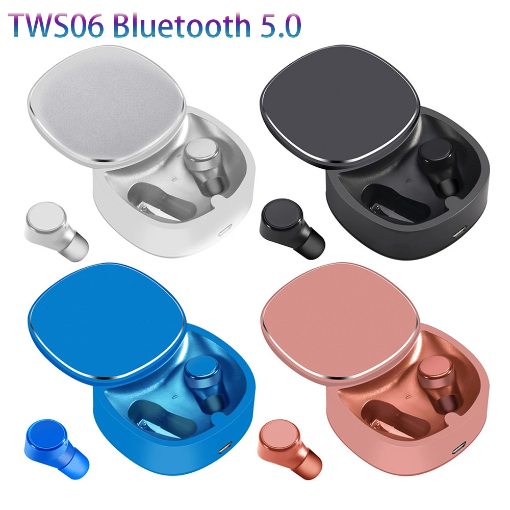 

TWS06 In-ear Wireless Bluetooth 5.0 Headset Touch Control 6D Surround Sound Noise reduction Fast Charging Earphone