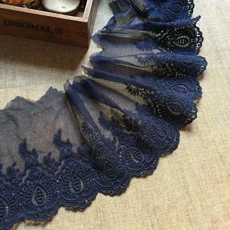navy laces