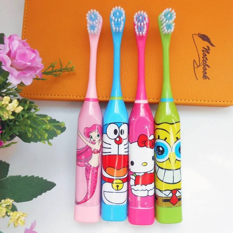 Kids SpongeBob Hello kitty Oral Hygiene Dental Care Battery Operated