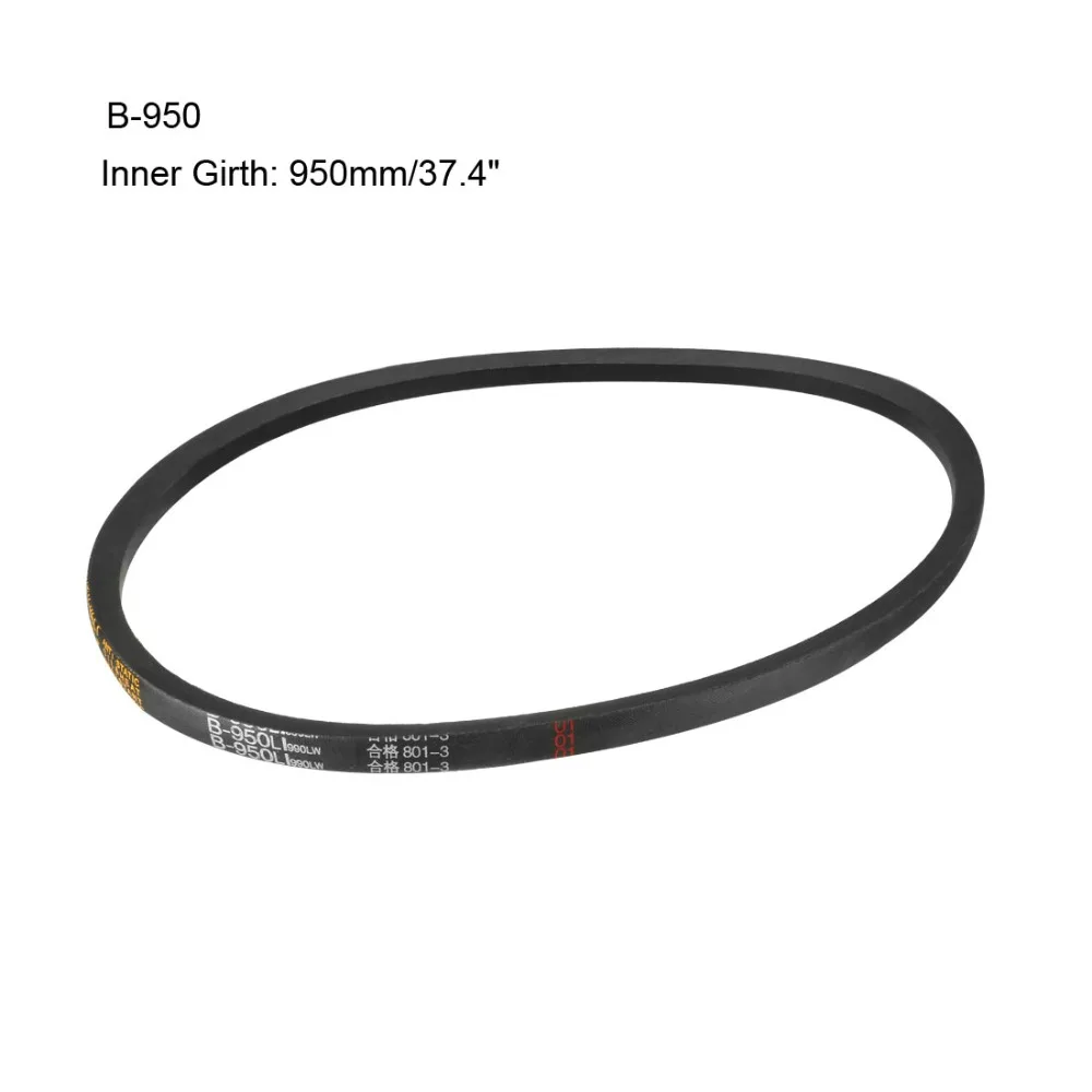 Uxcell Newest 17x11mm Black Neoprene Rubber V Belt Transmission Belt B