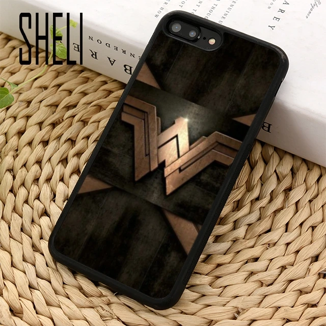 Чехол SHELI WONDER WOMAN с логотипом для iPhone 5 6 6s 7 8 plus 11 pro X XR XS max Samsung S6 S7 edge S8 S9 S10 |