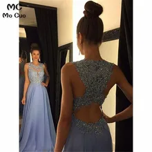 Illusion Sheer, кружевные вечерние платья, длинные, с кружевом, с бисером, без рукавов, шифоновое платье для выпускного вечера, вечернее платье для женщин, на заказ