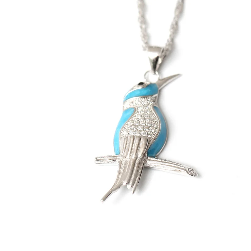 Кулон с кулоном в виде птицы серебро 100% пробы 925 пробы|womens gifts|bird necklacechain pendant |
