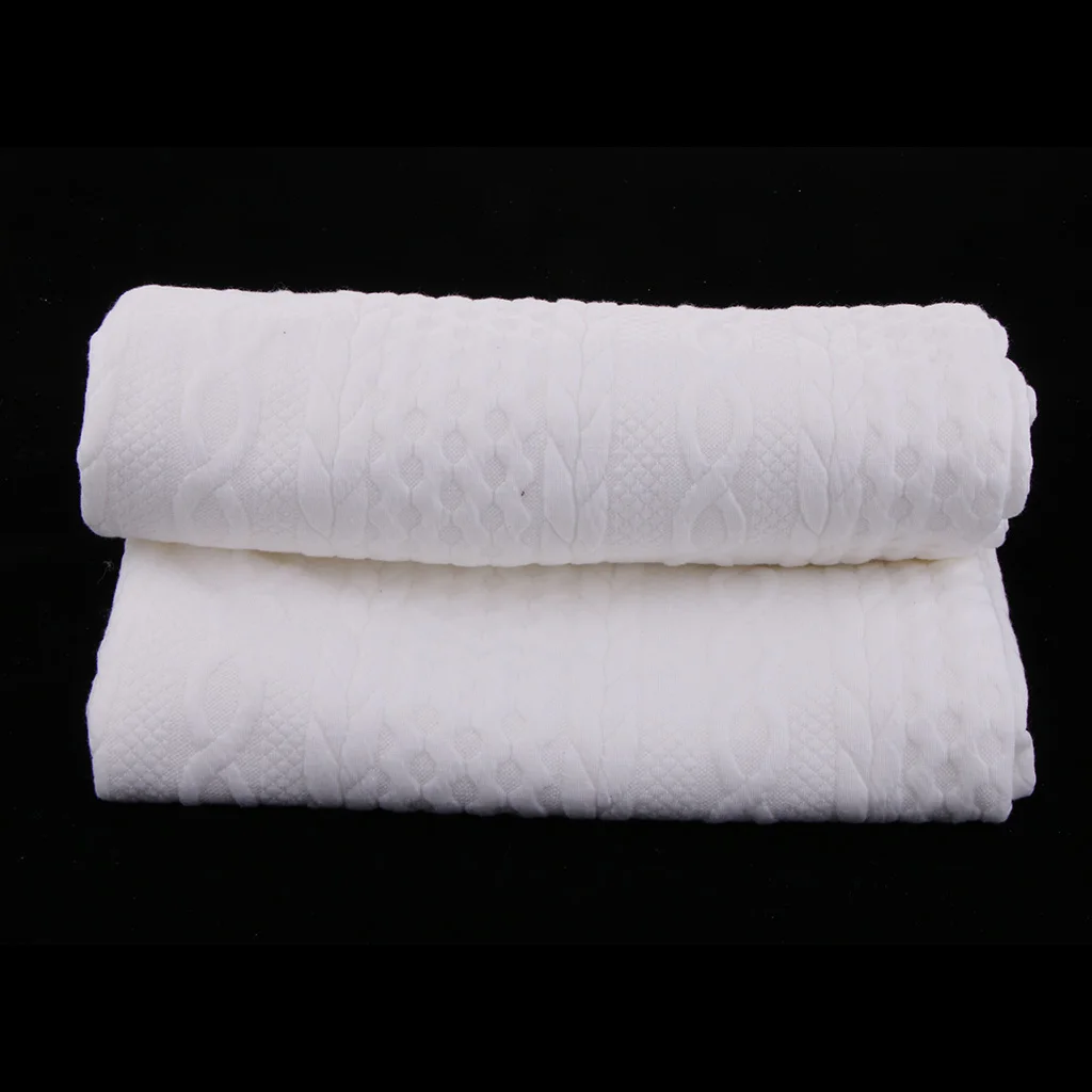 1 Meter 73 Inch Wide Woven Cable Knit Fabric Handmade Home Textile Cloth Fabric for Clothing Accessories Blanket Making