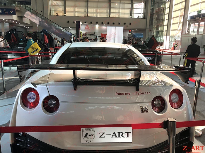 

Z-ART carbon fiber rear spoiler for GTR R35 for GT-R rear wing carbon fiber tail spoiler for Nissan GTR 2009-2018