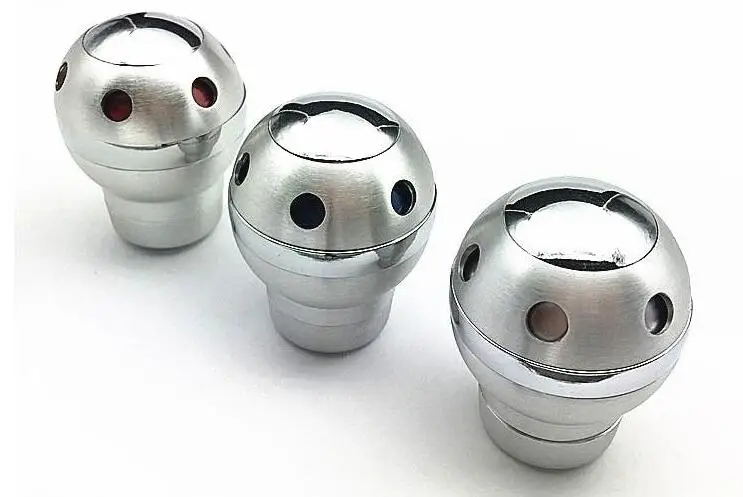 Aluminio manual Gear Knob universal transmisión Shifter cubierta del coche reflexivo de coche palanca de cambios manual Aluminio manual Gear Knob universal transmisión Shifter cubierta del coche reflexivo de coche palanca de cambios manual