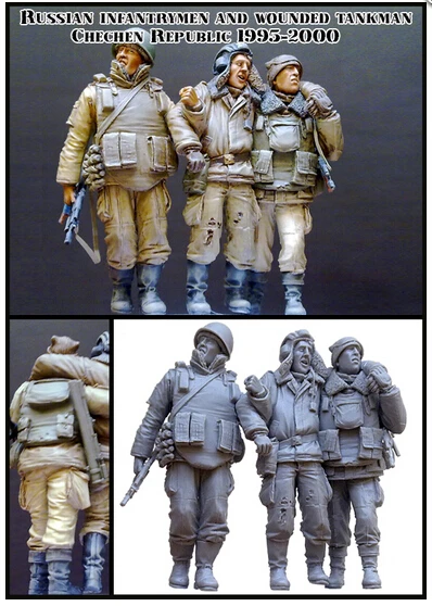 

Scale Models 1/35 Russian chechen war The disabled group Resin Model