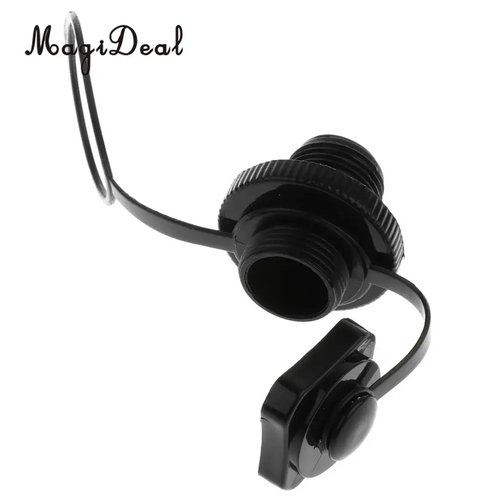 MagiDeal Hot Sale Plastic Screw Air Valve Caps Tool for Inflatable Boat Kayak Pool Raft Canoe Dinghy Drifting Acce Black/White