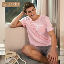 Qianxiu мужские новые комплекты повседневные хлопковые дышащие впитывающие пот A1927