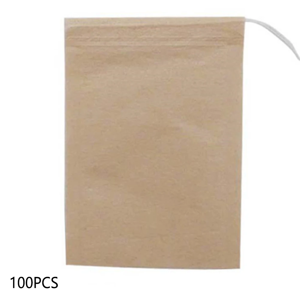 100 шт фильтр-мешок для заварки кофе экологичный тонкий нетоксичный термостойкий одноразовый пустой стерильный инфузионный специи чай трава
