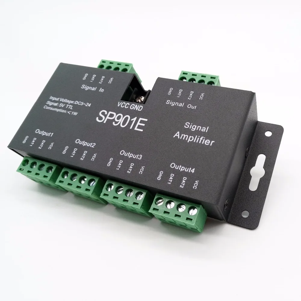 SP901E 5 групп TTL/SPI усилитель сигнала DC5 24V вход|Контролеры RGB| |