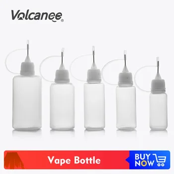 

Volcanee Empty Vape Eliquid Dropper Bottle With Metal Needle 10 / 30 / 50ml for Vapor E Cigarette Accessories Juice