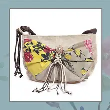 Модная резинка аппликации небольшие пакеты для походов в магазин! Горячие богемные Цветочные тиснения милые сумки через плечо и через плечо Национальная женская Холщовая Сумка
