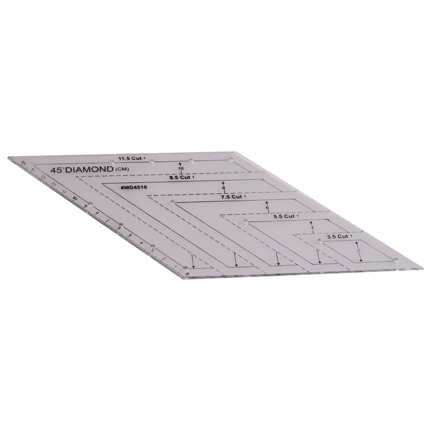American quilts 45 degree diamond patchwork quilting ruler DIY cutting