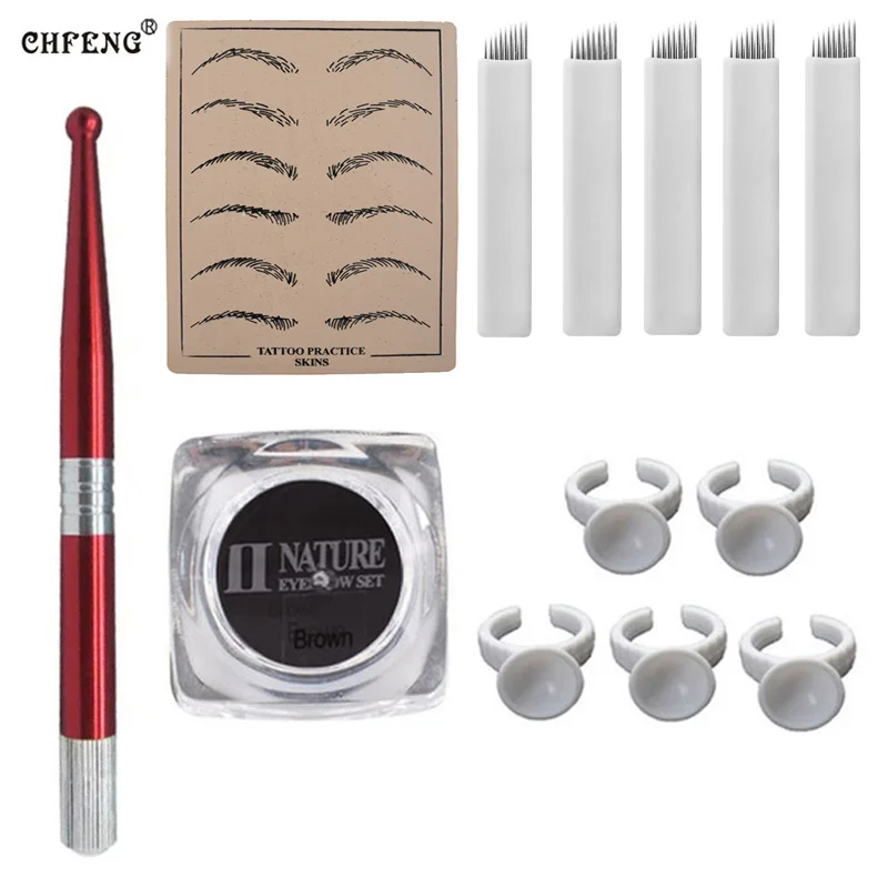 Tattoo Kit Professional Eyebrow Lip Permanent Makeup Tattoo Pen Supply