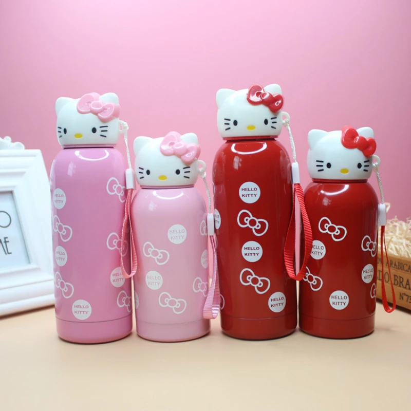 Hello Kitty Stainless Steel Termos Girls Vacuum Cup Lovely Cartoon Kids