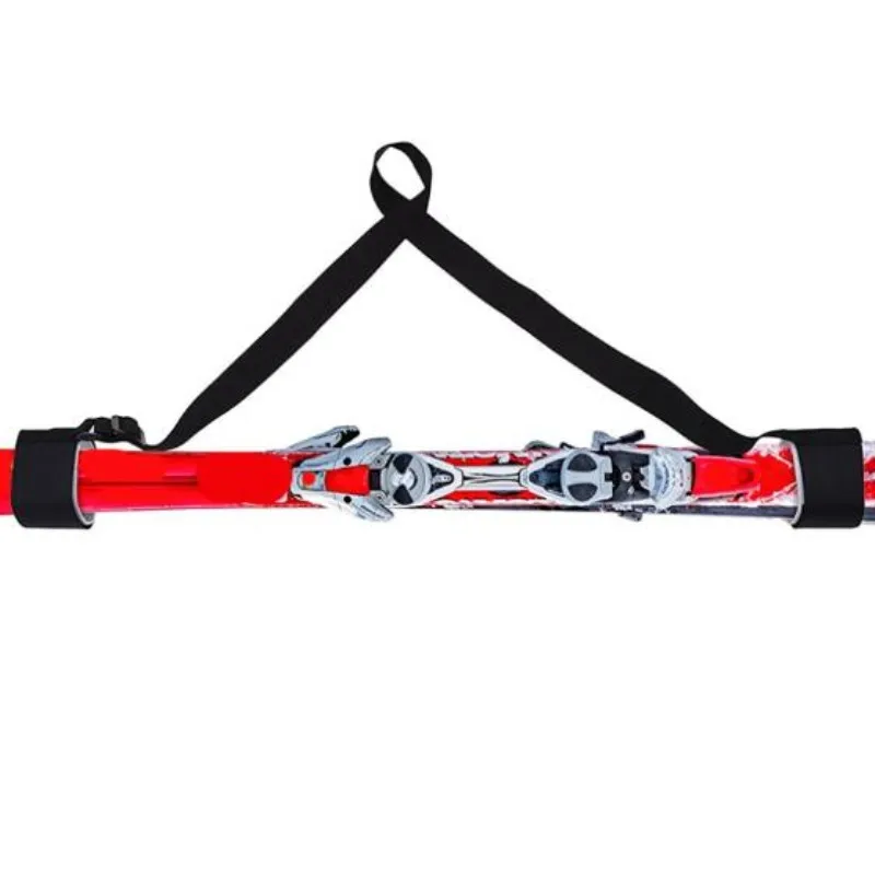 

Adjustable Skiing Pole Shoulder Hand Carrier Lash Handle Straps Porter Hook Loop Protecting Black Ski Handle Strap Bags
