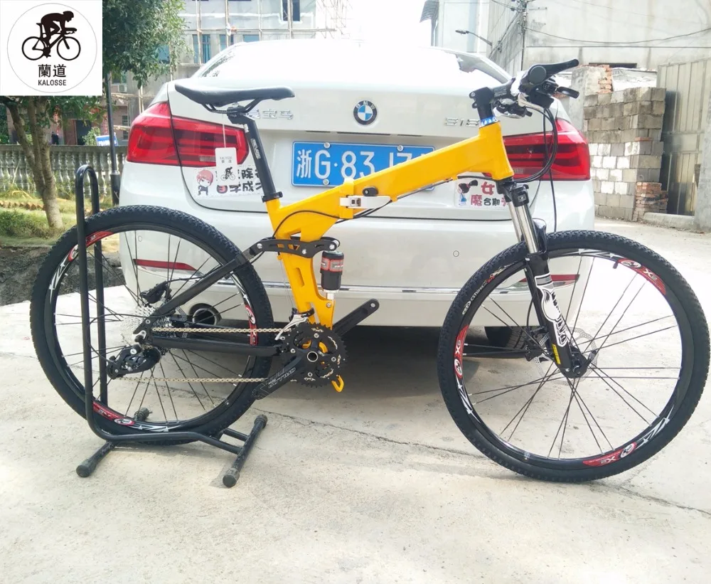 Sale Cheap Kalosse Children bikes Hydraulic brakes bicycle mountain bike folding mountain bicycle 30 speed 26er 2020 0