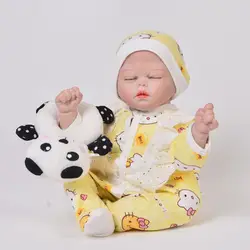 Милые ручной работы 17 дюймов Reborn Baby куклы Мягкие силиконовые младенцы реальные как спальный игрушка для маленькой девочки мода новый KEIUMI