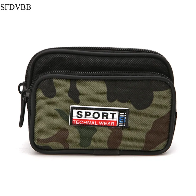 SFDVBB Universal Smart Phone Case Zipper Waist Bag Cover Card Pocket For Men