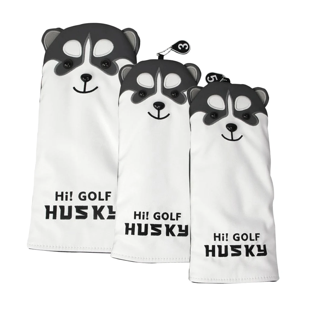 3PCS Golf Club Head Covers for Drivers and Fairways/Golf Driver Head Covers With Easy-to-Read Number Tags