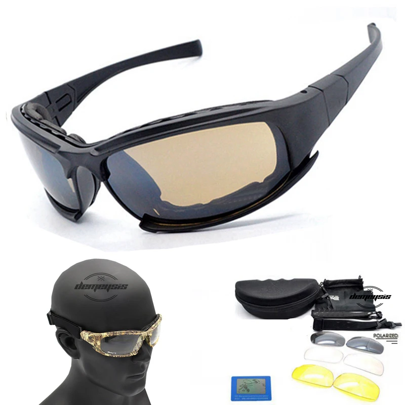 X7 Polarizované brýle C5 Taktické brýle Airsoft Oculos Paintball Turistika Vojenské brýle Lovecké střelecké brýle