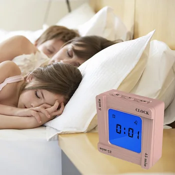 

Digital Alarm Clock Scientific Time Management Tomato Timing Reminder Flip Four Square Clock LED Digital Clock
